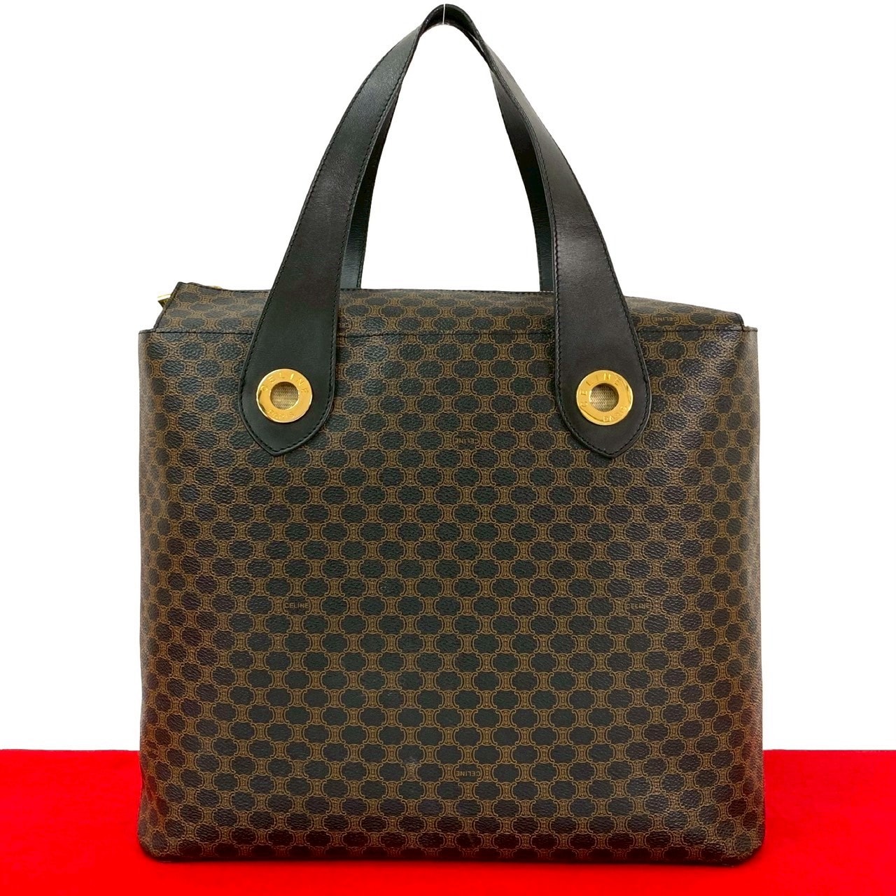 B (目立った傷や汚れなし)】CELINE セリーヌ マカダム ブラゾン B (目立った傷や汚れなし)】CELINE セリーヌ マカダム ブラゾン