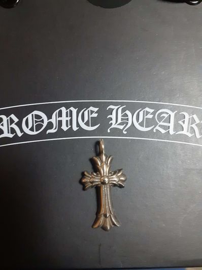 Chrome Hearts Double CH Cross Charm "Silver"