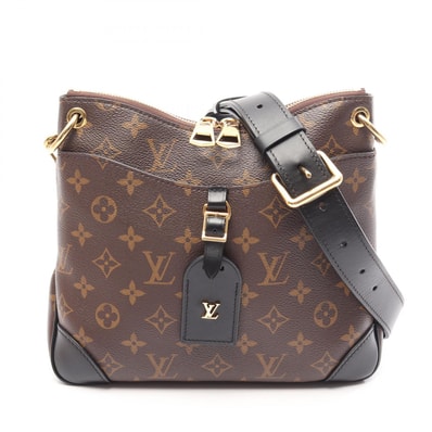 ルイ・ヴィトン LOUIS VUITTON オデオン NM PM ショルダーバッグ バッグ PVCコーティングキャンバス レザー モノグラム ノワール レディース ブラウン系 / ブラック系 M45353 【中古】