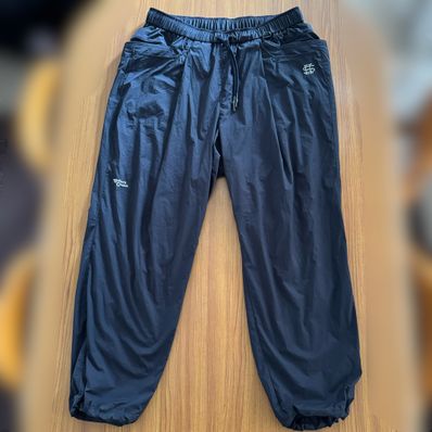 SEE SEE x the Editor's Choice Choice Wide Tapered Easy Nylon Pants "Navy"