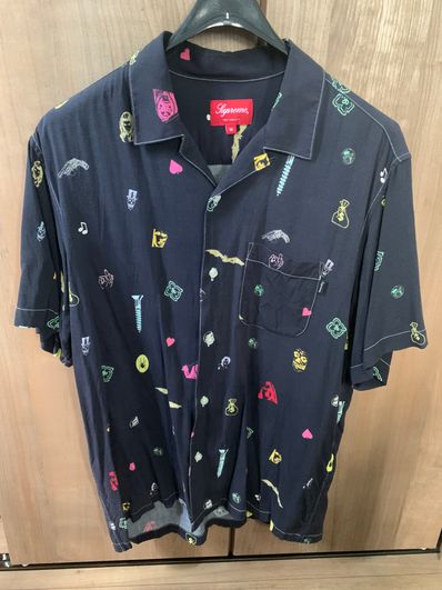 Supreme Deep Space Rayon S/S Shirt "Black"