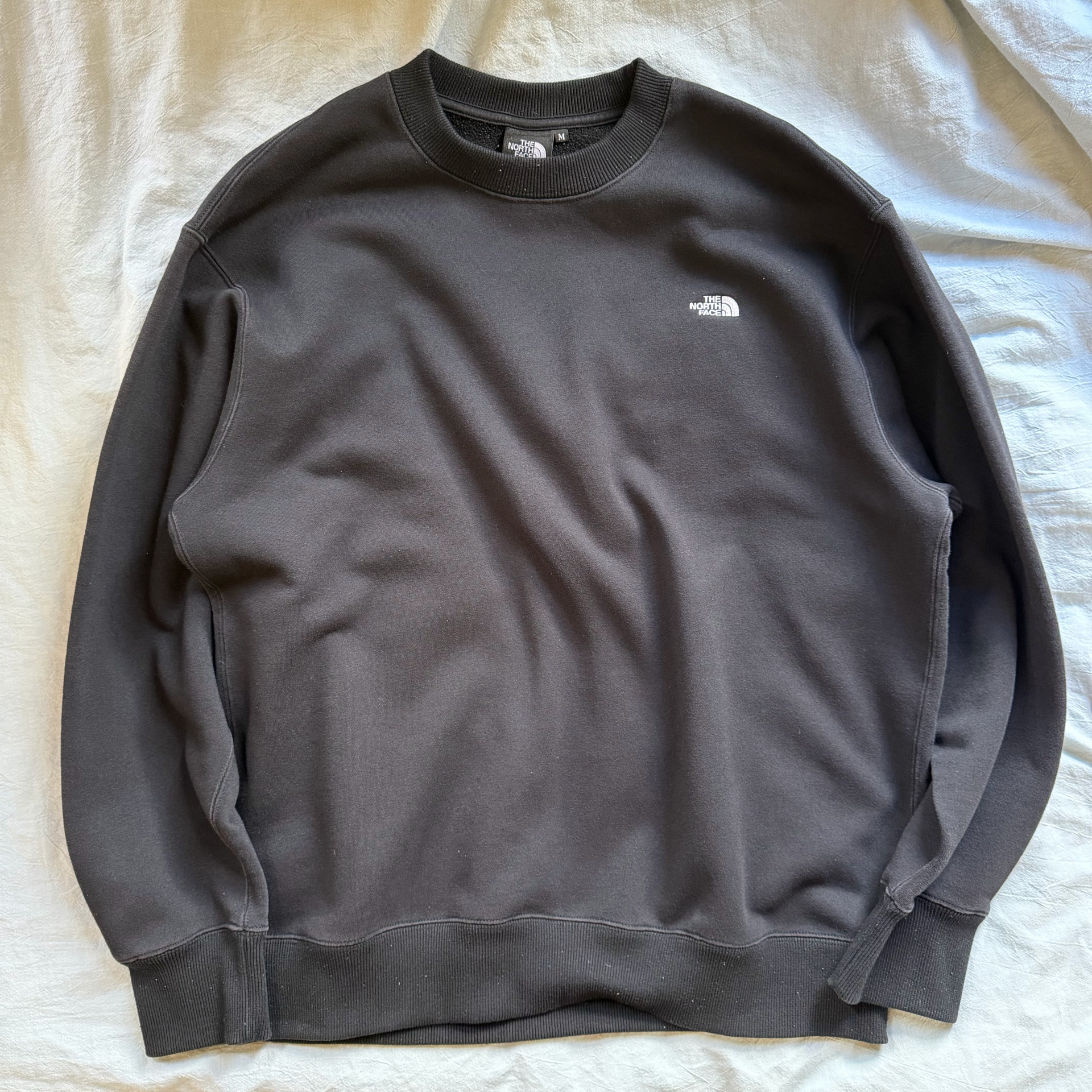 The North Face Small Logo Heather Sweat Crew "Black2"