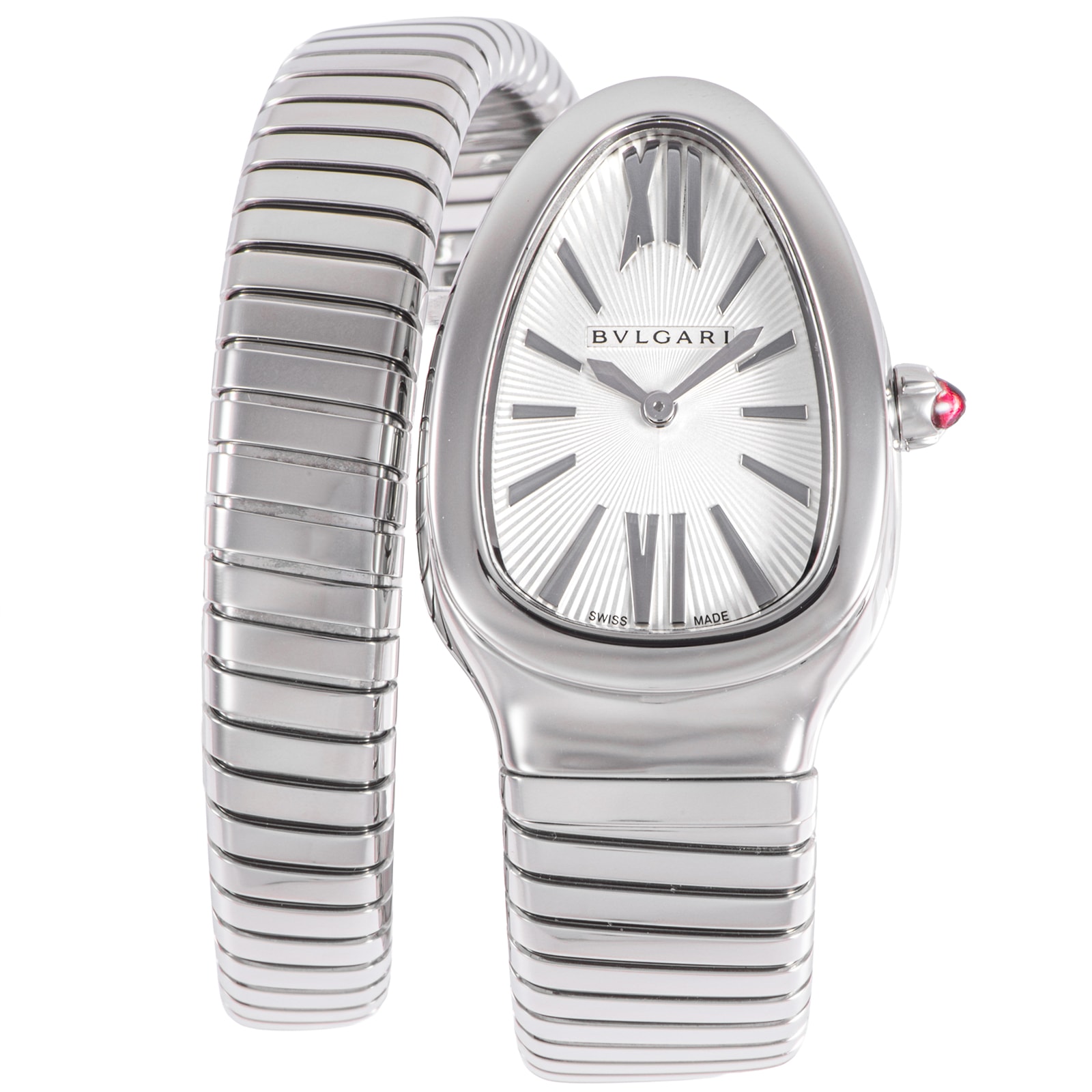 BVLGARI ブルガリ セルペンティトゥボガス Lサイズ SP35S 101828 ステンレススチール【中古】
