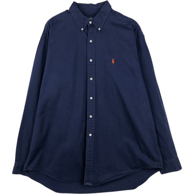 古着 ラルフローレン Ralph Lauren BLAKE 長袖 ボタンダウンシャツ メンズXL相当/eaa647629