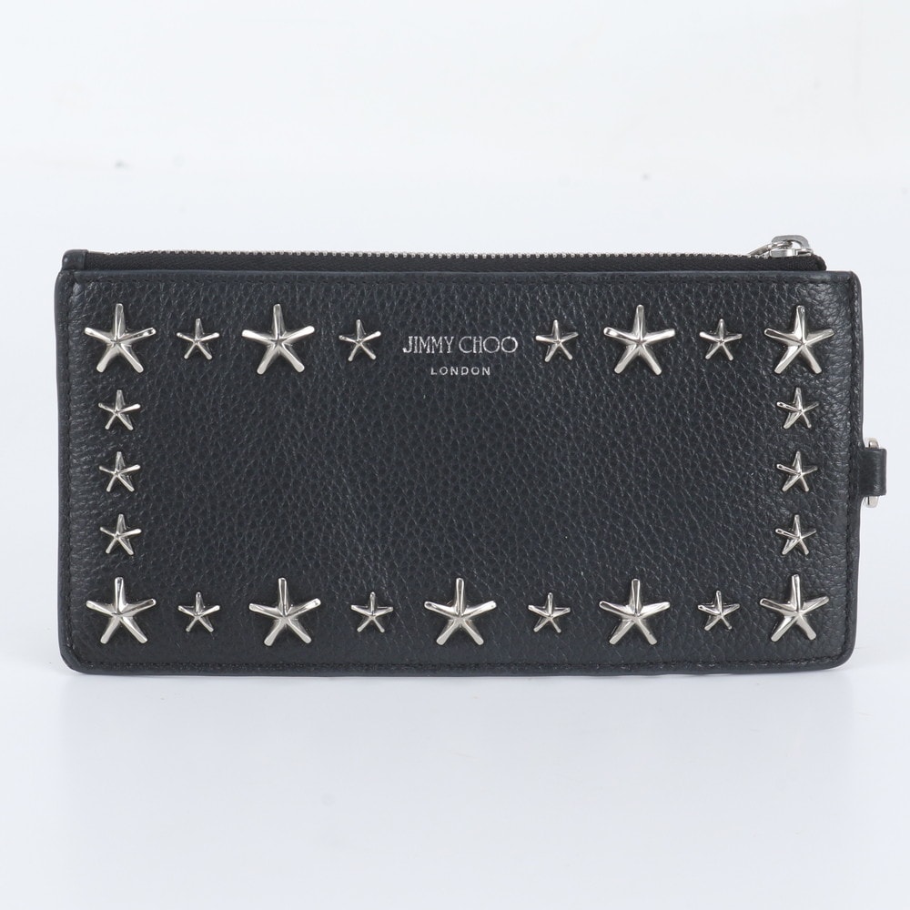 ■極美品 ジミーチュウ スター スタッズ フラグメントケース長財布
