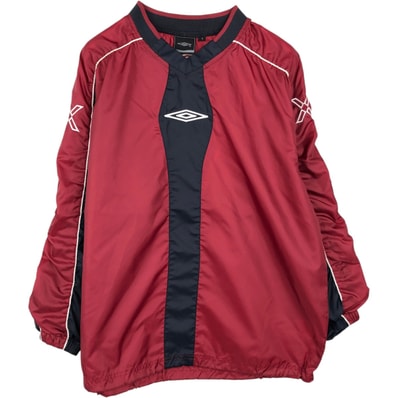 古着 アンブロ UMBRO Vネック ウォームアッププルオーバー メンズS相当/eaa634401