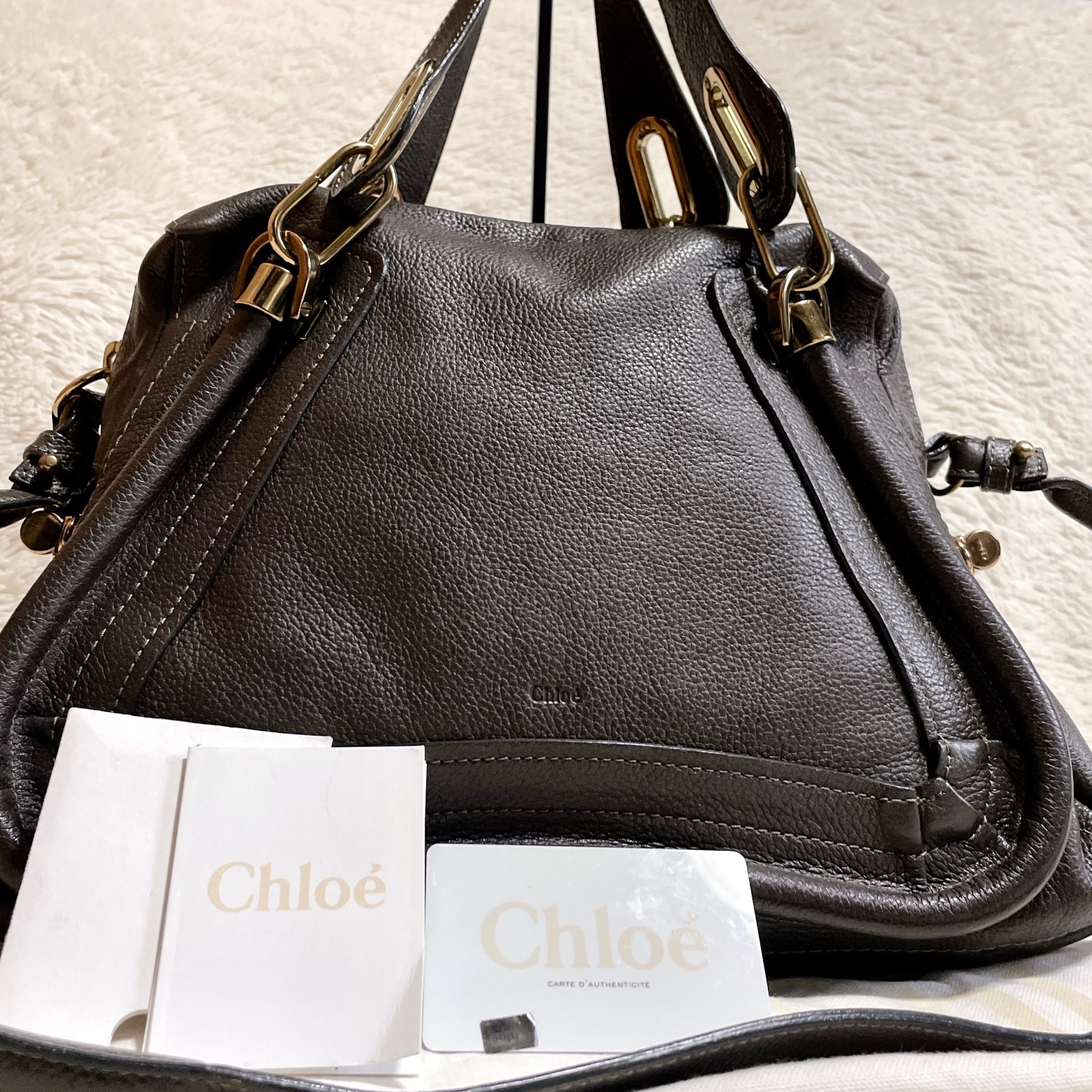 美品 Chloe クロエ パラティ 2way トートバッグ ショルダーバッグ