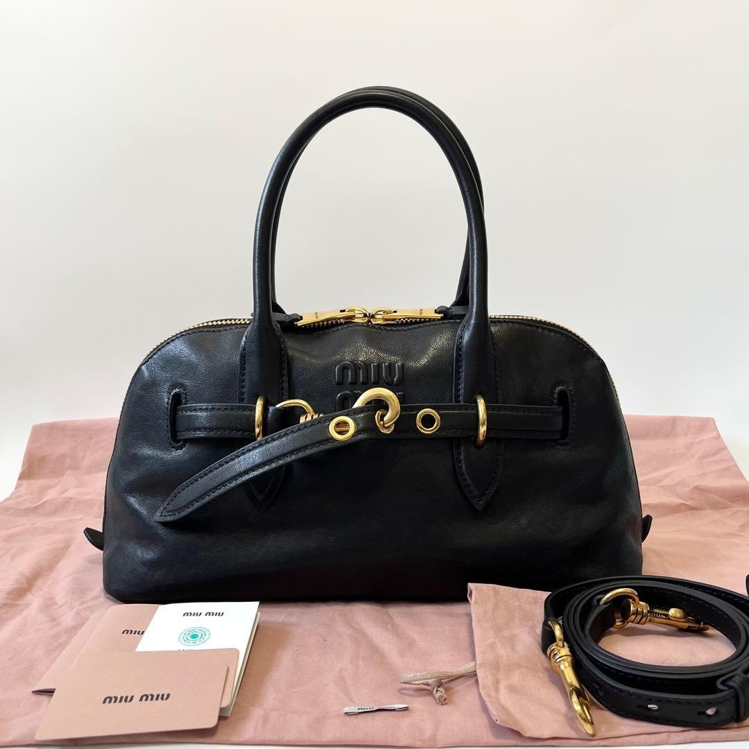 ミュウミュウ5BB168 ハンドバッグ レディース