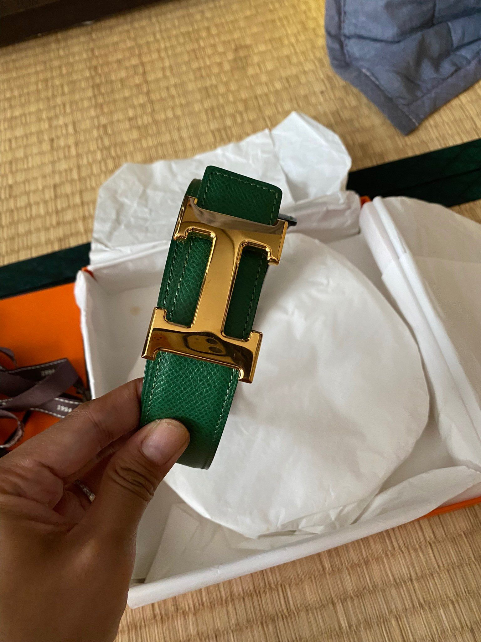 Hermes Reversible Belt "Black/Brown"