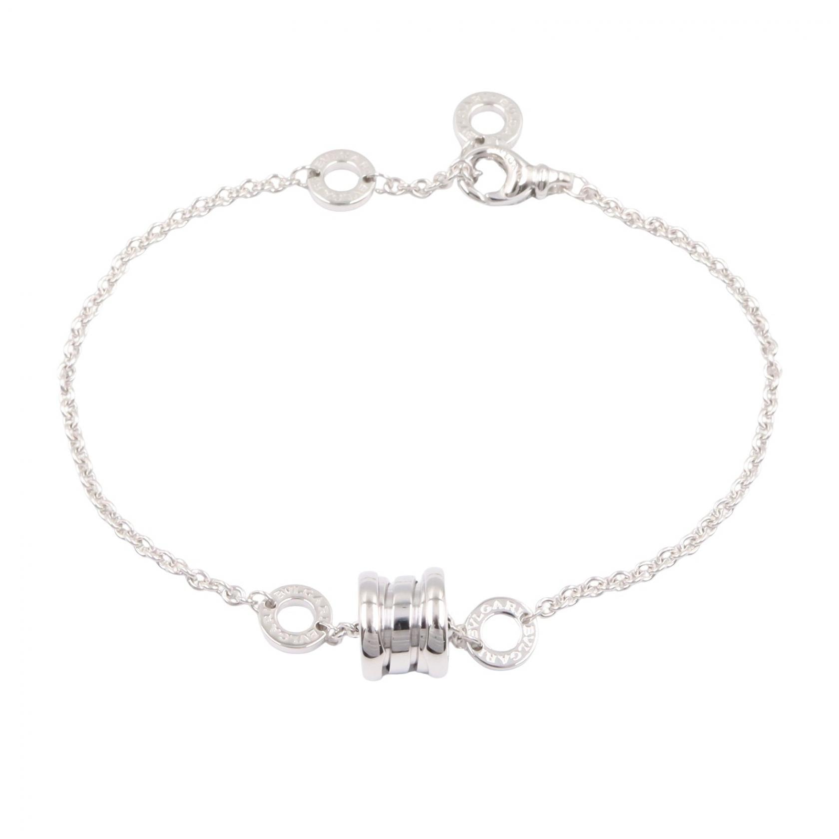 ブルガリ BVLGARI B-zero1 ビーゼロワン エレメント ブレスレット ブレスレット アクセサリー K18WG(ホワイトゴールド) メンズ レディース シルバー系 【中古】