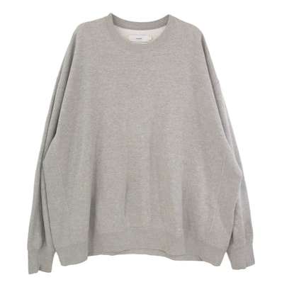 GRAPHPAPER グラフペーパー ループウィラー 22AW GU223-70111 x LOOPWHEELER ループウィラー Classic Crew Neck Sweat クラシック クルーネック スウェット グレー系 F【中古】