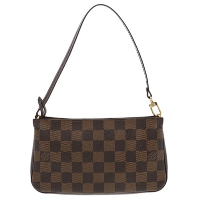 LOUIS VUITTON ルイ・ヴィトン ナヴォナ アクセサリーポーチ ポーチ ハンドバッグ N51983 ダミエキャンバス ブラウン レディース【中古】