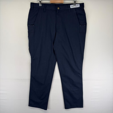古着 カーハート Carhartt パンツ ジッパーフライ リップストップ ワンポイントロゴ 薄手 ワークパンツ w36 L32 ネイビー系 メンズ
