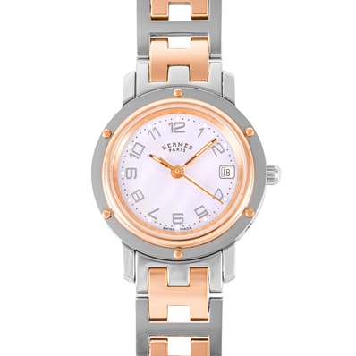 HERMES エルメス クリッパーナクレ CL4.221 ステンレススチール PGP【中古】