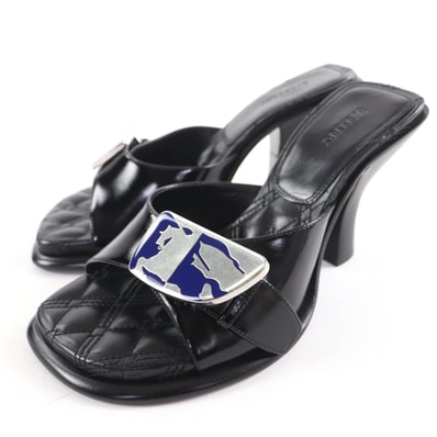 未使用品 バーバリー サンダル ブラック レディース 35