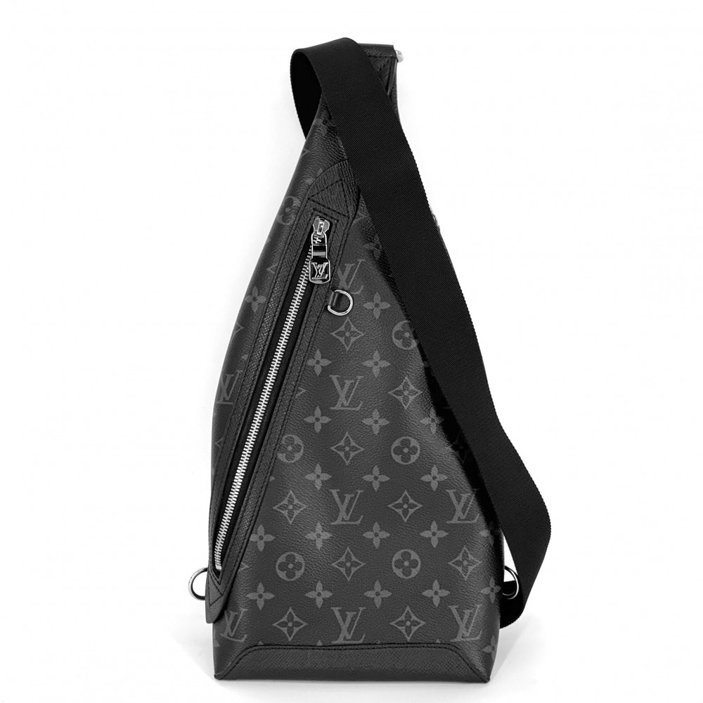 LOUIS VUITTON ルイヴィトン ボディバッグ デュオスリングバッグ クロスボディバッグ 肩掛け 斜め掛け M30936  モノグラムエクリプス  タイガラマ  ブラック 黒 シルバー金具 メンズ 美品【中古品】