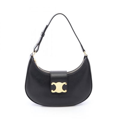 セリーヌ CELINE AVA アヴァ トリオンフ ミディアム ショルダーバッグ バッグ レザー レディース ブラック系 114493DGQ38NO 【新品】