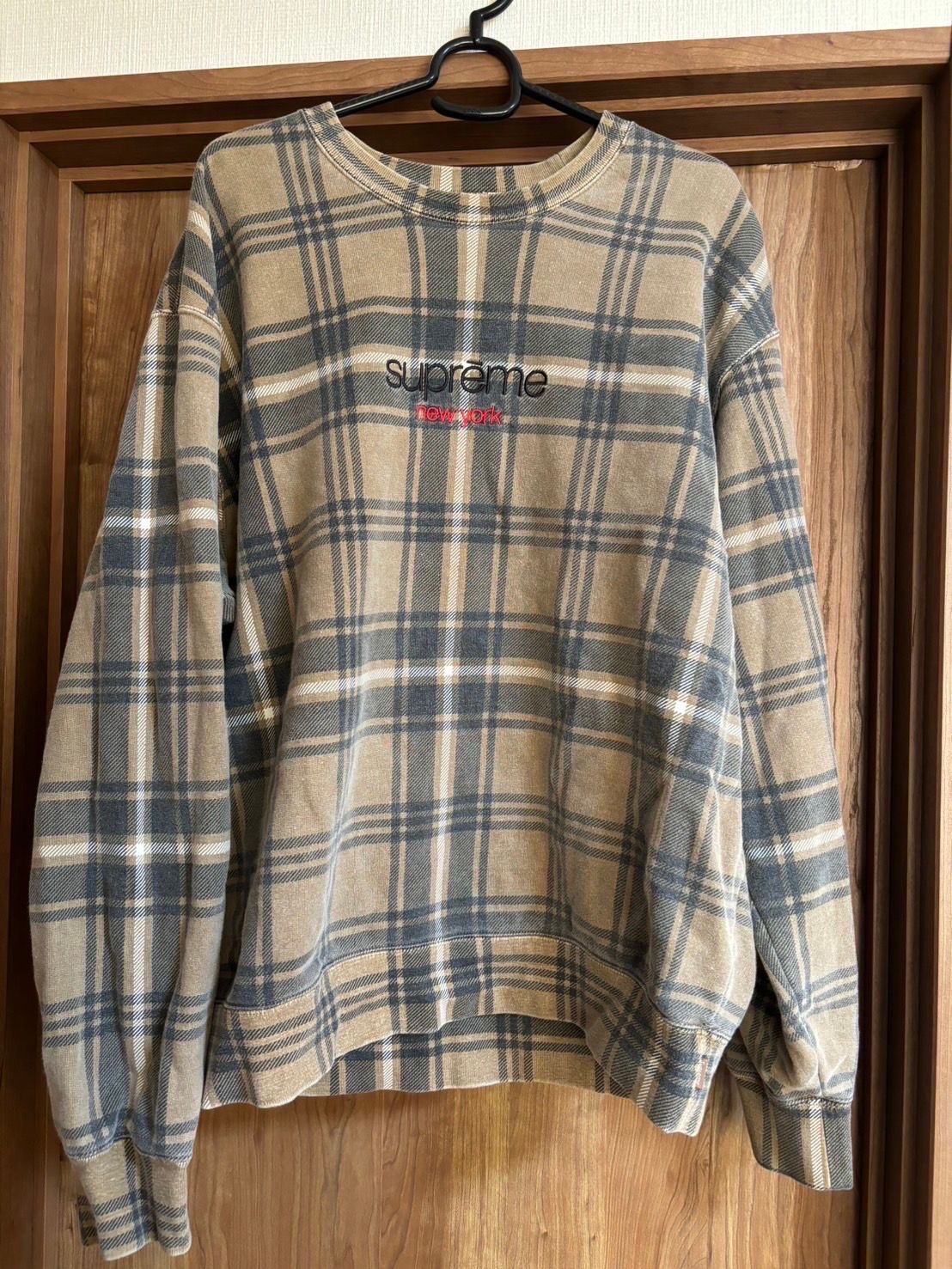Supreme Plaid Crewneck "Brown"