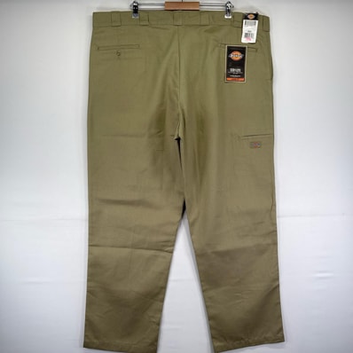 古着 デッドストック ディッキーズ Dickies パンツ ワークパンツ ダブルニー ワンポイント 大きいサイズ w48 L34 ベージュ系 メンズ