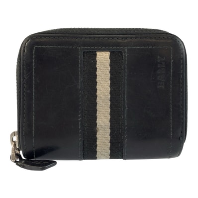 BALLY バリー トレインスポッティング ブラック 黒 レザー コインケース カード入れ 603077 【中古】