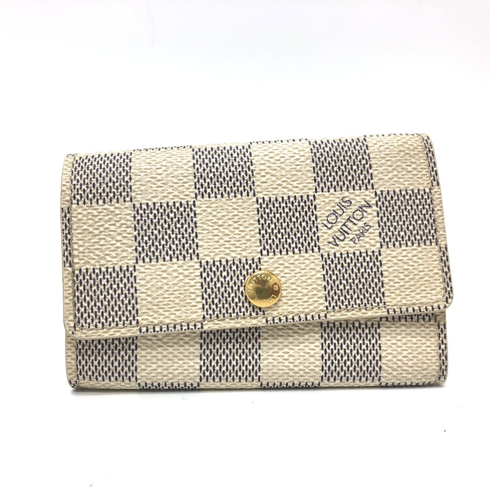 ルイヴィトン LOUIS VUITTON ミュルティクレ6 N61745 ダミエアズール 6連キーケース キーケース ダミエアズールキャンバス ホワイト