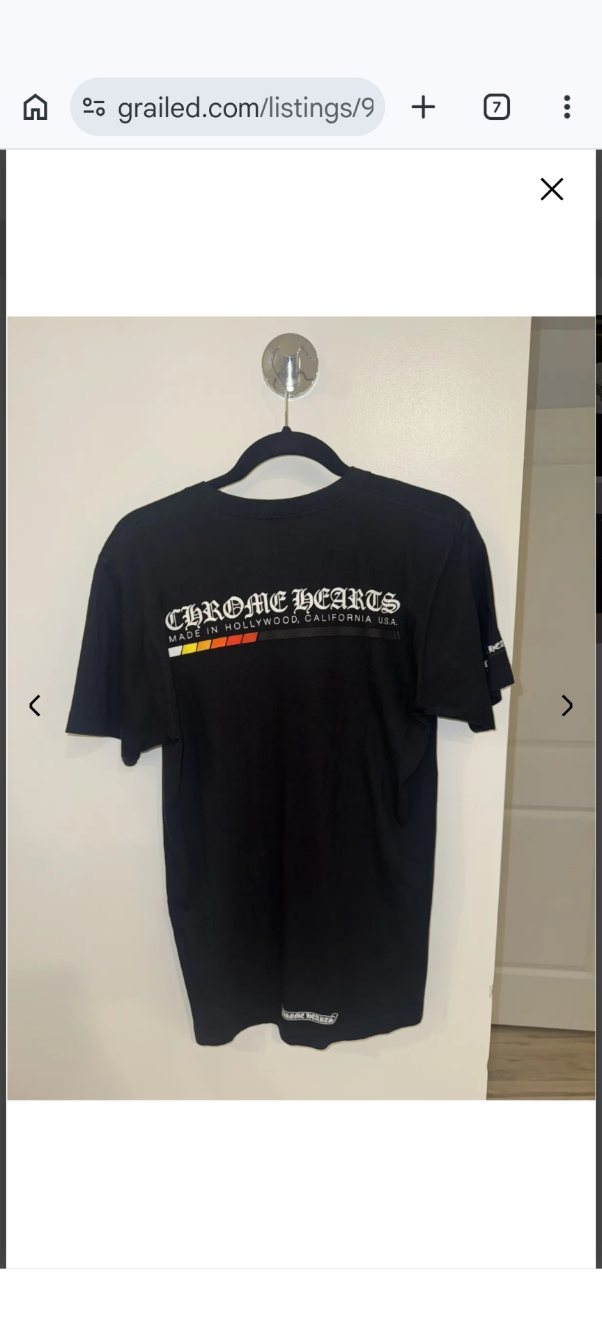 Chrome Hearts Made In Hollywood T-Shirt "Black"