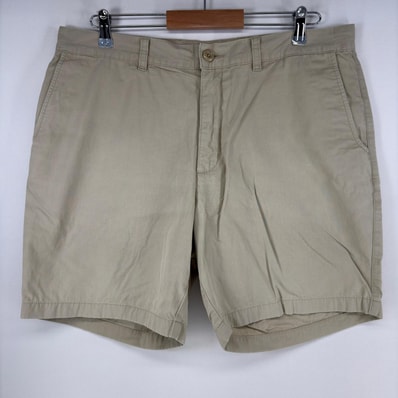 古着 パタゴニア patagonia ショートパンツ チノパン ジップ ワンポイント ハーフパンツ w36 ベージュ メンズ