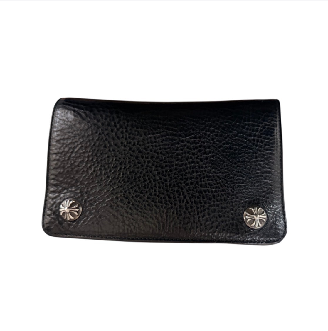 Chrome Hearts Cross Button 2 Zip Wallet "Black"