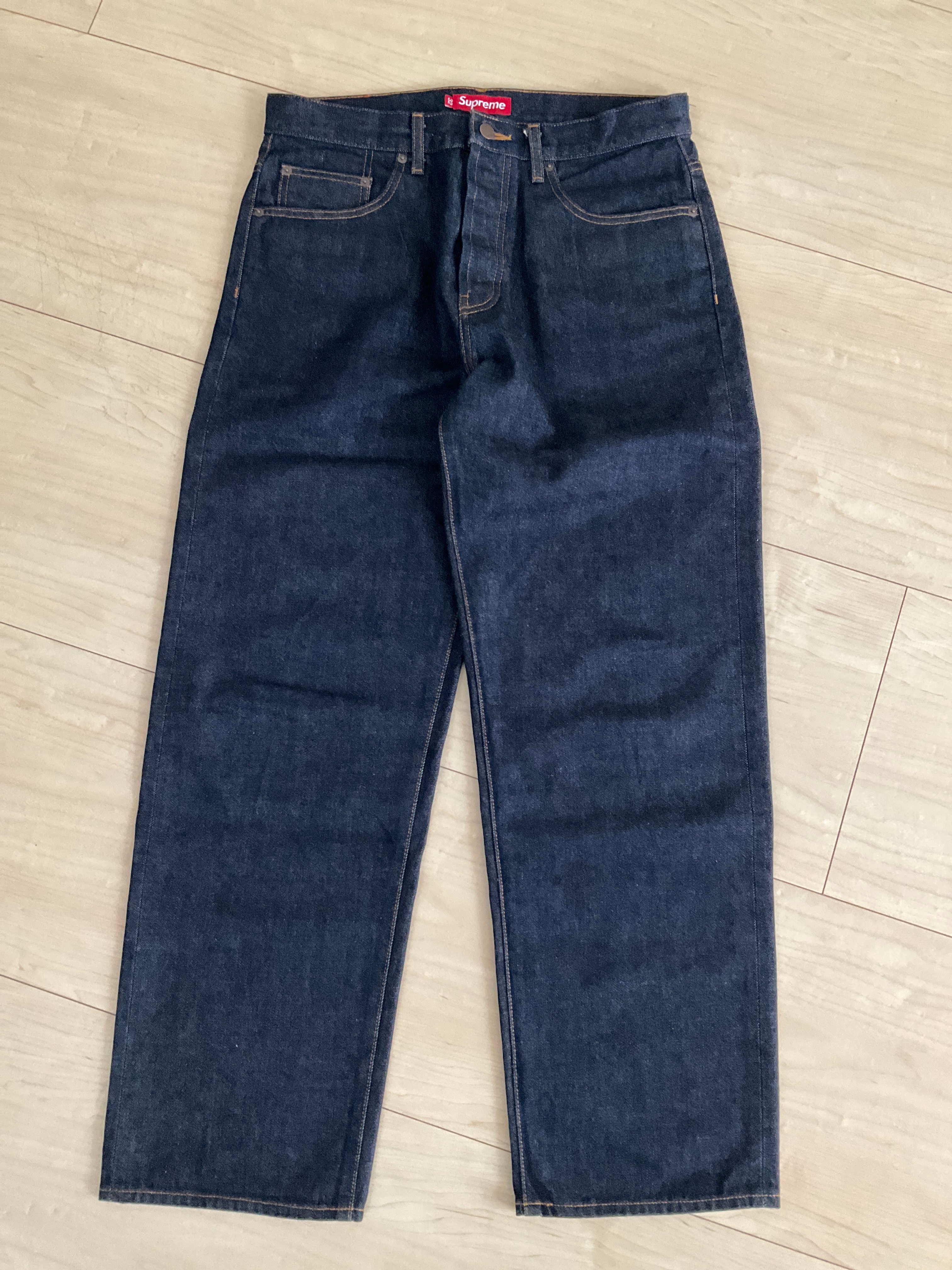 Supreme Rigid Loose Fit Selvedge Jean (25FW) "Rigid Indigo"
