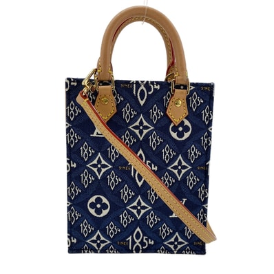 ヴィトン LV モノグラム・ジャガード プティット・サックプラ1854 ハンドバッグ【中古】