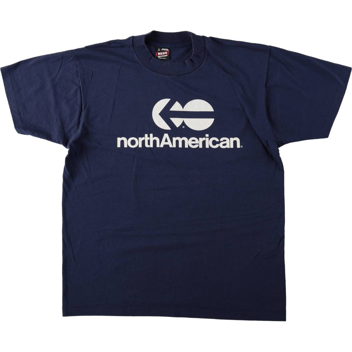 古着 90年代 フルーツオブザルーム FRUIT OF THE LOOM NORTHAMERICAN ノースアメリカン アドバタイジングTシャツ USA製 メンズL相当 ヴィンテージ/eaa665000