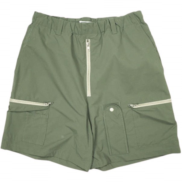 PHINGERIN フィンガリン 24SS 日本製 POCKETS SHORTS リップストップ ポケットショーツ PD-241-SBT-011 L Olive イージー ショートパンツ ボトムス g23229