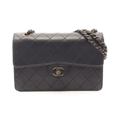 シャネル CHANEL マトラッセ ショルダーバッグ バッグ ラムスキン(羊革) レディース ブラック系 【中古】