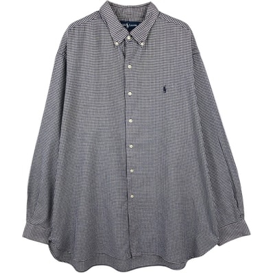 古着 ラルフローレン Ralph Lauren MCMEEL ギンガムチェック 長袖 ボタンダウンチェックシャツ メンズXL相当/eaa661335