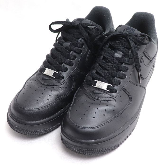 NIKE ナイキ Supreme × Nike Air Force 1 Low エアフォース1 ロー スニーカー ブラック CU9225-001 27cm メンズ【中古】【美品】