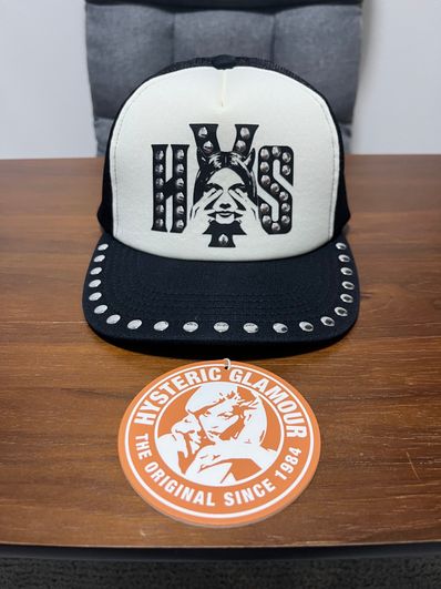 HYSTERIC GLAMOUR See No Evil Studded Mesh Cap "Black"