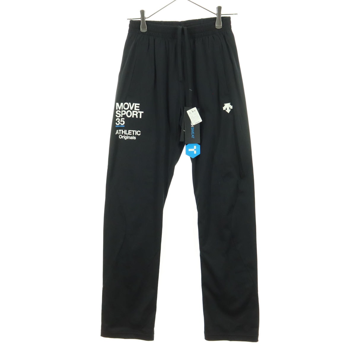 未使用 DESCENTE デサント ワンポイントロゴ ロングジャージパンツ M ブラック