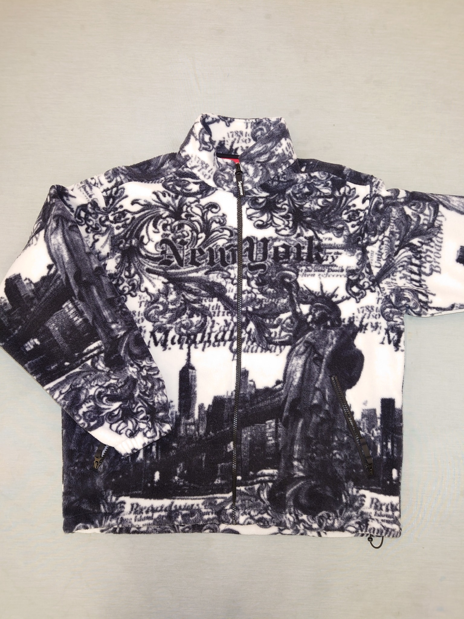Supreme New York Fleece Jacket "White"