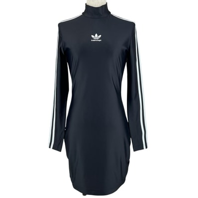 未使用品 バレンシアガ×アディダス ワンピース ブラック レディース 38 728939