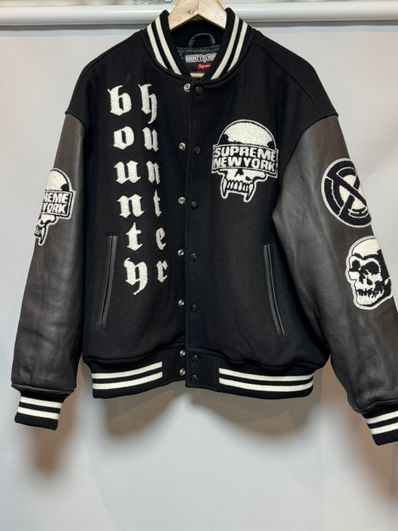 Supreme Bounty Hunter Varsity Jacket "Black"