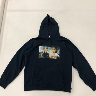 Supreme Nan Goldin Misty and Jimmy Paulette Hooded Sweatshirt "Navy"