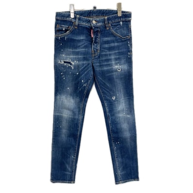ディースクエアード ブルー ボタンフライ Cool Guy Jeans/ダメージ加工 デニムパンツ 44