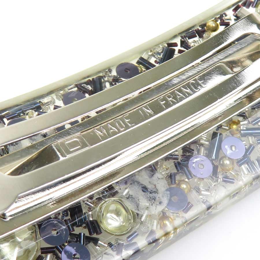 C (やや傷や汚れあり)】シャネル CHANEL バレッタ ココマーク レジン