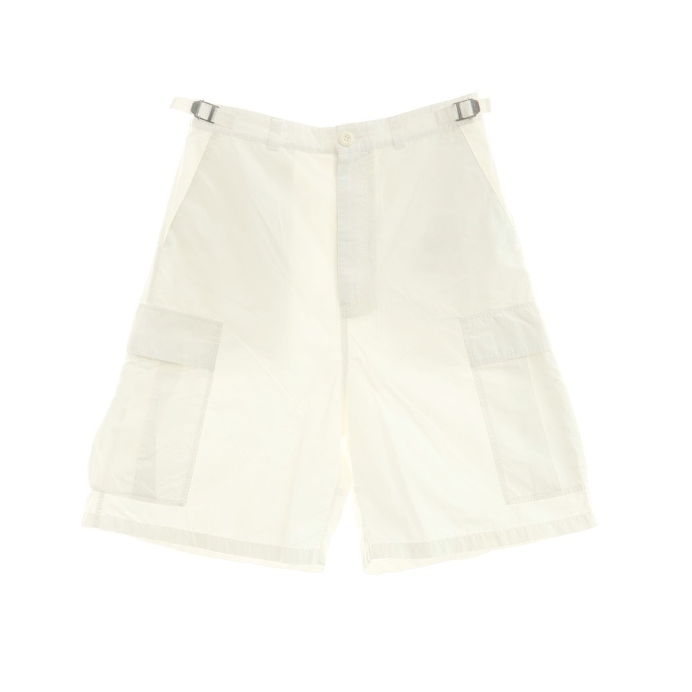 【中古】バレンシアガ BALENCIAGA コットン カーゴ ショートパンツ ホワイト【サイズXS】【メンズ】