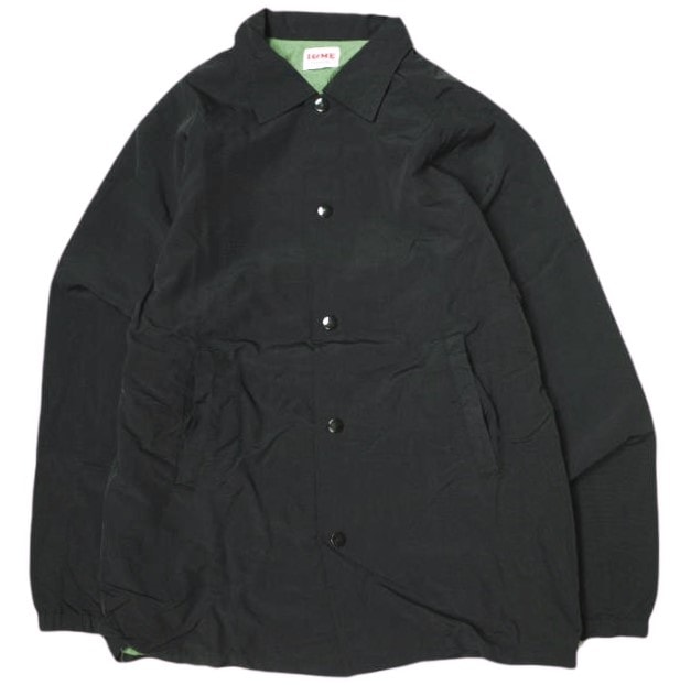 I&ME x BEAMS T アイアンドミー ビームスティー 別注 チェッカーフラッグ ナイロンコーチジャケット Free ブラック チェック ブルゾン アウター g22657