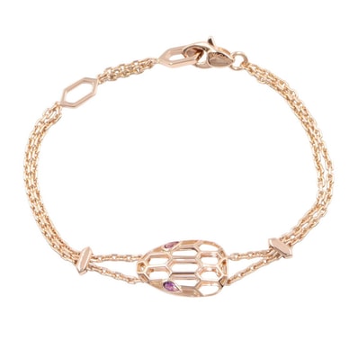 ブルガリ BVLGARI セルペンティ アメジスト ブレスレット ブレスレット アクセサリー K18PG(ピンクゴールド) アメジスト レディース ゴールド系 / パープル系 【中古】
