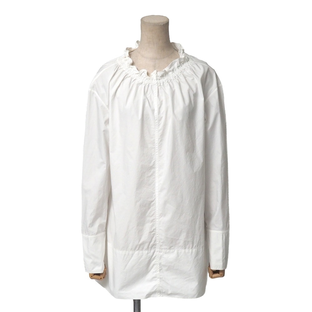 ■美品■MARNI マルニ ブラウス サイズ38 ギャザー 長袖シャツ イタリア製 ブランド古着【中古】20251224/RA6965