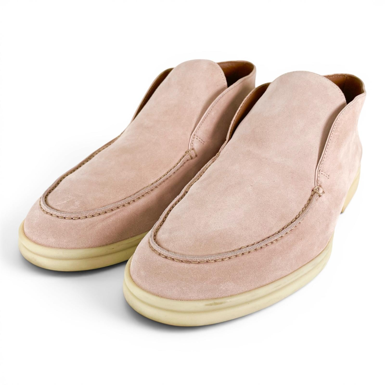 美品 ロロピアーナ アンクルブーツ OPEN WALK ピンク メンズ 40.5 52771L
