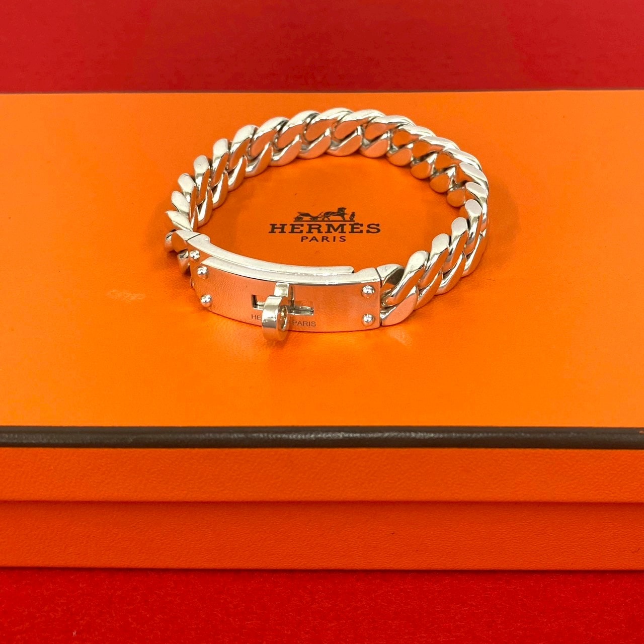 HERMES エルメス グルメットGM シルバー925 ブレスレット シルバー
 36914