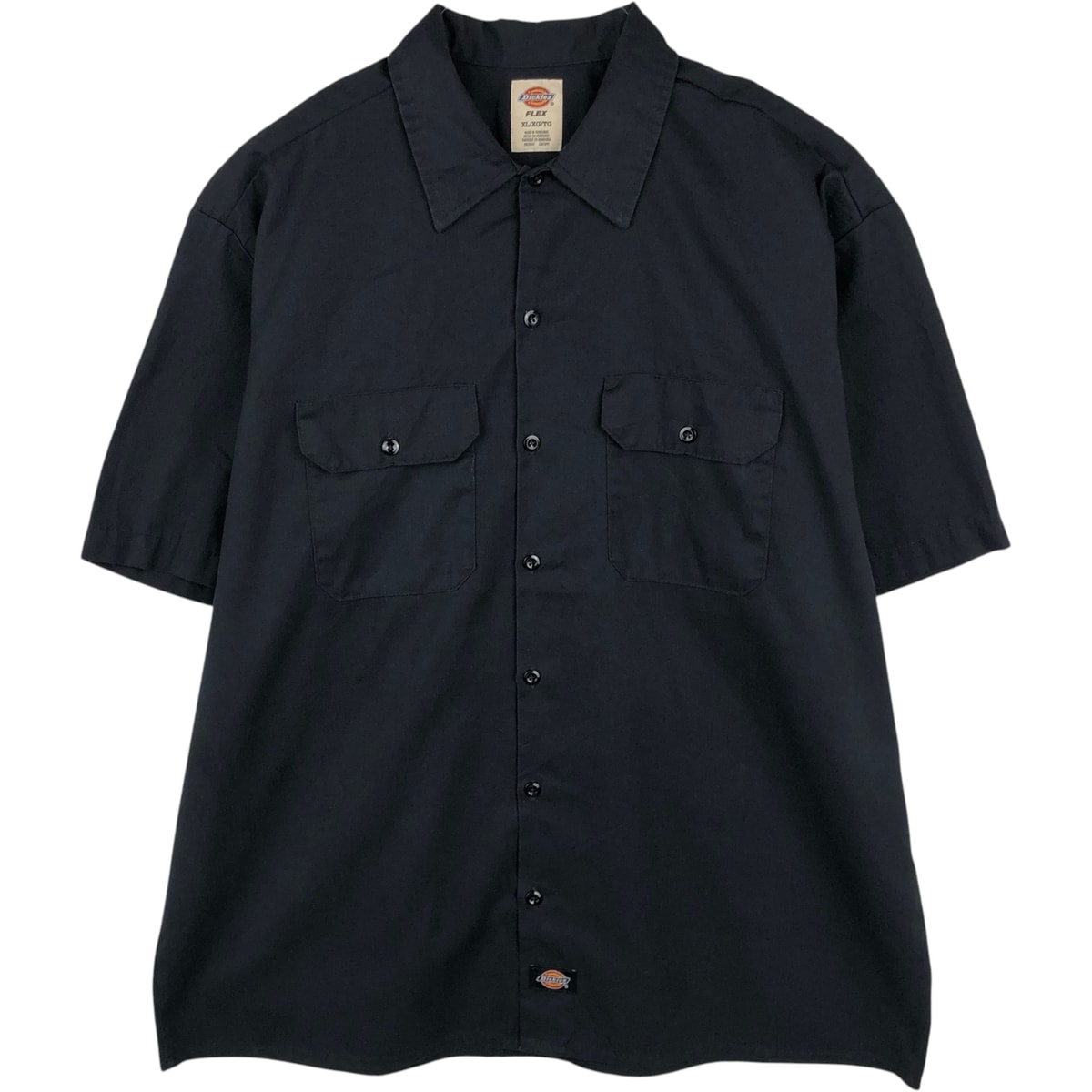 古着 ディッキーズ Dickies FLEX 半袖 ワークシャツ ボックスシャツ メンズXL相当/eaa670554